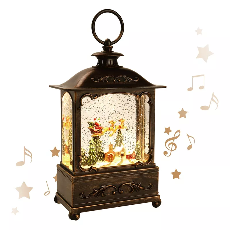 Duo Ella Nativitas Domini Nix Globe Lantern